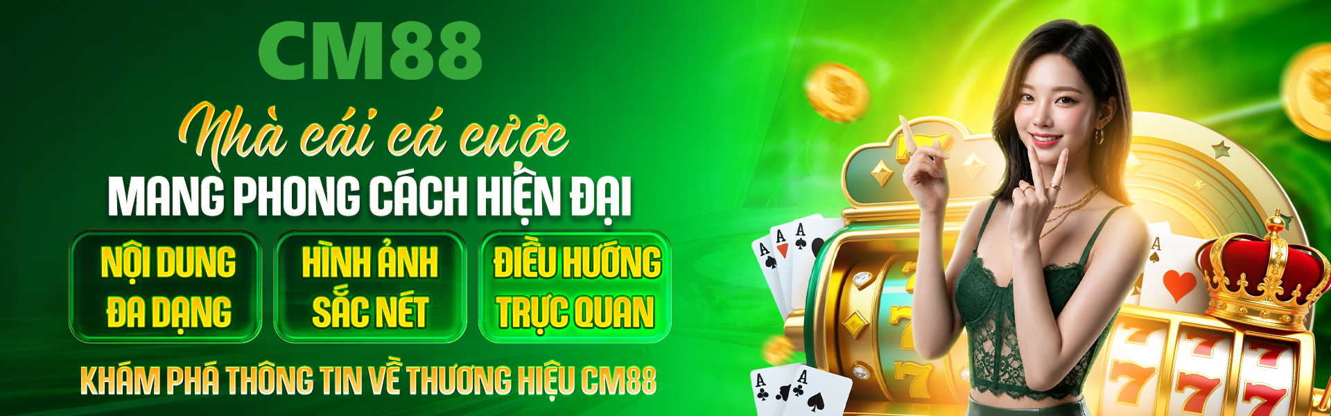 CM88 mang đến đa dạng lựa chọn casino, thể thao cùng những tựa nổ hũ mới nhất trên thị trường.